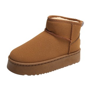 Bottes de neige à semelle épaisse pour femmes, doublées et épaissies, nouveau style, antidérapantes et imperméables, adaptées aux températures hivernales, vente en gros - Product Image 6