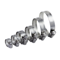 Kit d'assortiment de colliers de serrage miniatures standard en acier inoxydable de qualité industrielle YDS 430, 38 pièces, système de mesure métrique