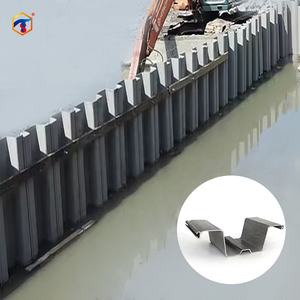 Hochfestes korrosions beständiges Marine-Stützmauer material Glasfaser platten pfähle - Product Image 1