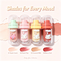 LSFAIRY LG148 Gloss à lèvres hydratant transparent, non collant, haute brillance, effet repulpant, format voyage, végan, sans cruauté, usage quotidien