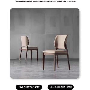 <span class=keywords><strong>Silla</strong></span> de comedor de lujo italiana, diseño de madera de Fresno Simple moderno, respaldo de <span class=keywords><strong>estilo</strong></span> nórdico para el hogar, <span class=keywords><strong>silla</strong></span> de <span class=keywords><strong>escritorio</strong></span> de PC sólida para muebles para el hogar - Product Image 2