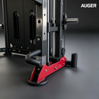 Machine Smith Commerciale Tout-en-un, Entraîneur Fonctionnel, Crossover de Câbles, Power Rack avec Double Blocs de Poids pour Salle de Sport à Domicile