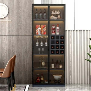 Armoire à <span class=keywords><strong>vin</strong></span>, vitrine en verre, armoire murale de <span class=keywords><strong>rangement</strong></span> moderne et simple pour le salon - Product Image 3