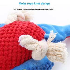 Commercio all'ingrosso diretto della fabbrica Pappagallo di peluche creativo suono <span class=keywords><strong>Squeaky</strong></span> cane giocattolo animali da compagnia cane gommoso giocattoli accessori per cani - Product Image 4