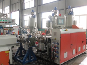 สายการผลิตท่อ HDPE PE PP แบบสกรูเดี่ยวอัตโนมัติเต็มรูปแบบ ประสิทธิภาพสูง พร้อมมอเตอร์ที่ได้รับการรับรองมาตรฐาน CE - Product Image 4