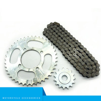 Kit de chaîne et pignons de transmission pour moto, ensemble de chaînes avant et arrière pour GN250 250cc, pièces de rechange pour transmission