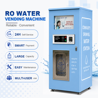 Máquina Expendedora de Agua Automática Comercial para Exteriores, 24 Horas, Sistema de Ósmosis Inversa, Estación de Llenado de Agua Potable Purificada