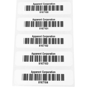 Commercio all'ingrosso Pre-stampato autoadesivo rotolo/foglio di serie numero adesivo etichetta con codice a barre e codice QR - Product Image 2