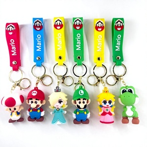 Llavero de <span class=keywords><strong>Mario</strong></span> Bros. de PVC no tóxico, 3.5cm*5cm, regalo, souvenir, venta al por mayor directamente del fabricante, hecho en China - Product Image 1