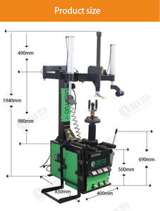 Alimentation 220V Facile à utiliser Semi-Automatique Swing Arm Tire Changer Équipement de garage pour camions - Product Image 2