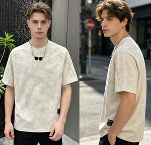 Nouveau T-shirt d'été décontracté et tendance à manches courtes, respirant, haute élasticité, haut de gamme, motif tie-dye, polyvalent pour <span class=keywords><strong>homme</strong></span> - Product Image 5