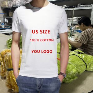เสื้อยืดพิมพ์ลายโลโก้ตามสั่ง พิมพ์ลายกราฟิกสุดหรู แบรนด์ส่วนตัว ไซส์ใหญ่พิเศษ ผ้าฝ้าย 100% - Product Image 1