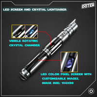 Sabre laser Neopixel exclusif au monde avec écran OLED, sabre laser original à chambre rotative, jouets lumineux