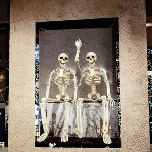Nouvelles décorations de squelette humain en PVC non toxique de 40 cm pour Halloween, accessoires de maison hantée, modèle de jouet, fournitures de fête - Product Image 2