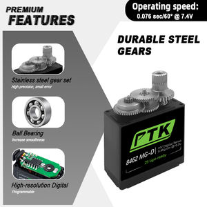 Ptk 8462 mg-D Nhựa & Kim loại bánh răng kỹ thuật số 9g servo cho tàu lượn cánh cố định và máy bay mô hình - Product Image 4