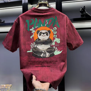 Nuova T-shirt Estiva da Uomo, Trendy, con Ricamo 3D, 100% Cotone, Manica Corta, Casual, Collo Tondo, Vestibilità Ampia, Stile Minimalista - Product Image 3