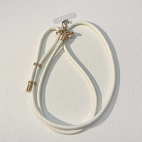 Bandoulière de luxe solide et réglable pour le cou, lanière en cuir PU motif litchi pour iPhone, Samsung et Huawei, universel