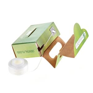 Amido di mais filo interdentale naturale ed eco di bambù filo interdentale con kraft pacchetto della scatola di carta - Product Image 6