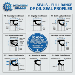 Anillos de Sellado Rotatorios de Perfil <span class=keywords><strong>TC</strong></span> SC de la Marca <span class=keywords><strong>NAK</strong></span> con Resorte de Retención, Doble Labio, Sello de Aceite de Goma NBR FKM para Bombas de Caja de Cambios y Motores - Product Image 4