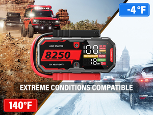 JF.EGWO 12V 3400A Lithium-<strong>ion</strong> Polymer Portable Car <strong>Battery</strong> <strong>Booster</strong> Jump Starter Power Bank 230W 40 Times 10L Gas 6.5L Diesel - Product Image 2