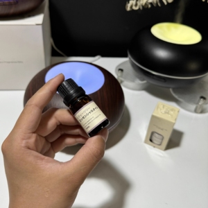 WELLNESS, máquina de aromaterapia de atomización ultrasónica silenciosa de grano de madera personalizada, humidificador de aceites esenciales, difusor de Aroma eléctrico - Product Image 3