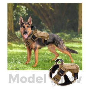 Harga pabrik rompi harnes dada anjing pelatihan taktis kustom dengan pegangan jaring tanpa tarikan rompi harness anjing kerja dapat disesuaikan - Product Image 5