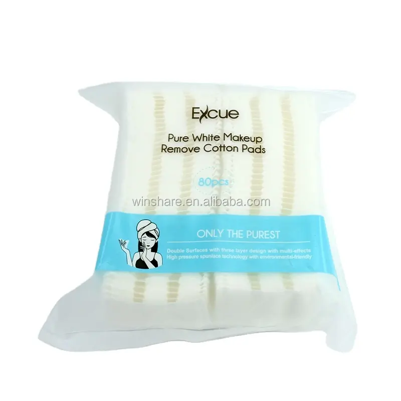 Высококачественные ватные тампоны от производителя, оптовая продажа, косметические ватные тампоны для снятия макияжа лица, бесплатный образец