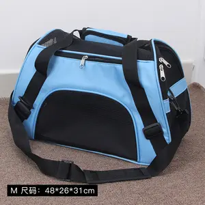 Sac de transport pliable pour chien et chat Sacs à dos pour chat et chien, sac à bandoulière pour animaux de compagnie Sacs en maille de caoutchouc respirants portables