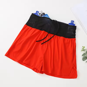 Pantalones cortos deportivos para correr de campo para hombre, pantalones cortos de fitness de cintura alta con goma, pantalones cortos de secado rápido para maratón y entrenamiento. - Product Image 3