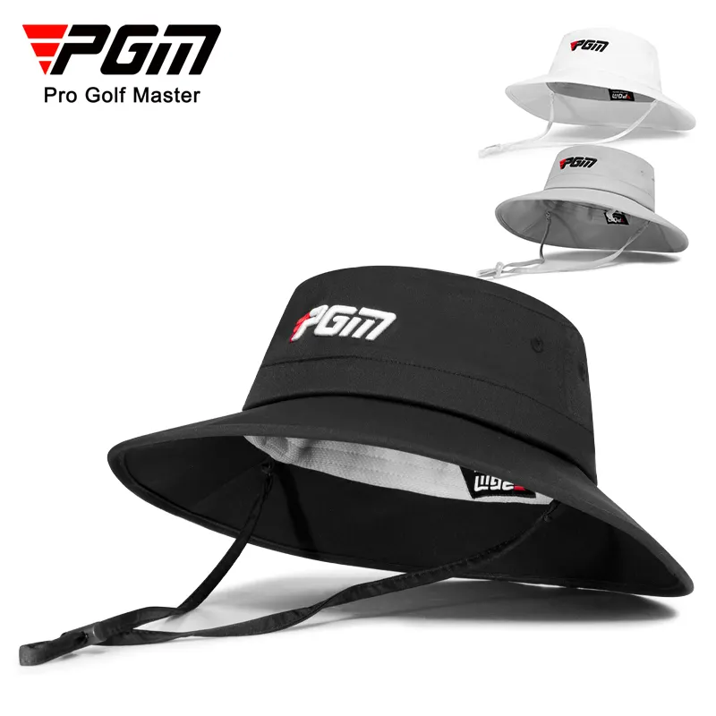 PGM MZ059 golf bucket hat manufacturers navy blue blank golf hat with rope