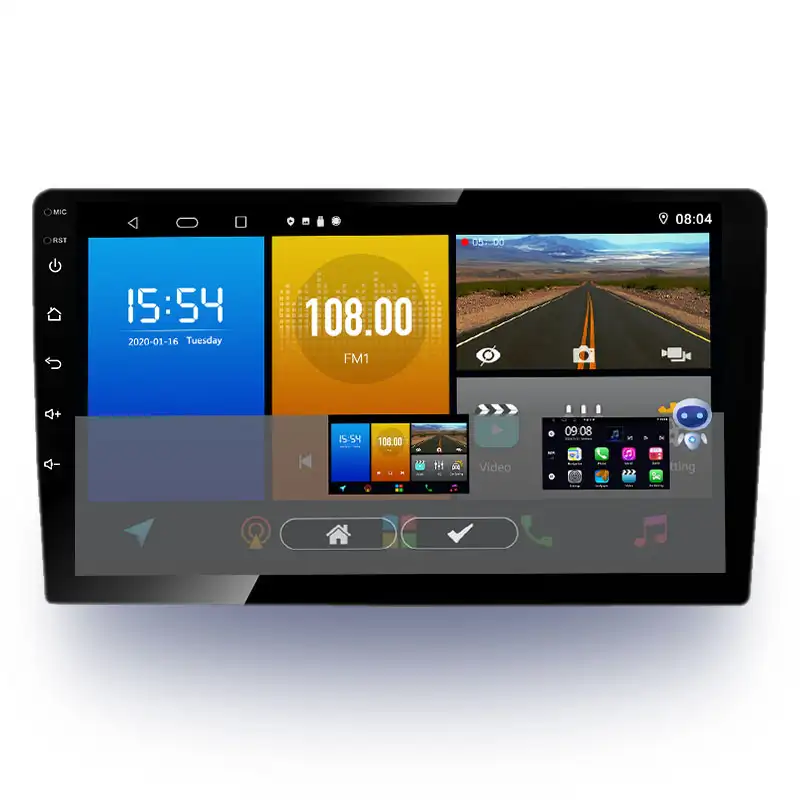 Rádio de 9 polegadas para carro, android, touch screen, gps, estéreo, sistema de navegação, áudio, vídeo do carro, dvd player