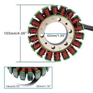 GOOFIT 18 Bobina Magneto Estator Bobina Accesorios Reemplazo para Suzuki VS800 VS800GL Boulevard S50 2005-2009 - Product Image 2