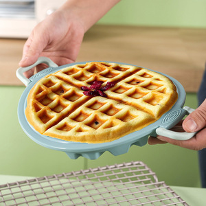 Moule à gâteau en silicone de qualité alimentaire résistant à la chaleur pour la cuisson des gaufres biscuits snack avec pinces ensembles d'outils de cuisine nouvel arrivage - Product Image 4