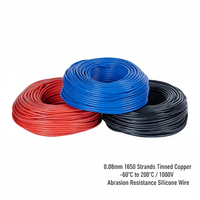 Cable de Silicona Resistente al Calor 200C UL3644 8AWG 1000V, Cable Ignífugo para Conexión de Energía Industrial de Robots de Automatización