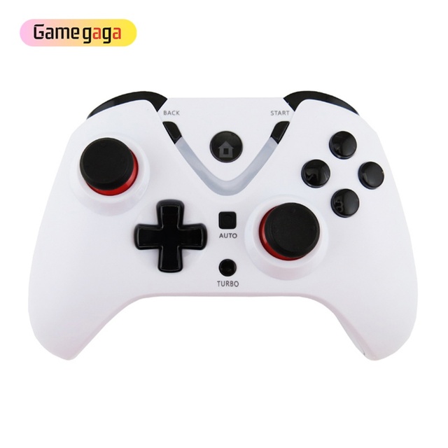 Gamgaga HD-151 Wireless BT Game Controller Joystick Black White for PC/Android///TV 700mAh Battery Type-C Charging 10-15M