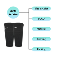 Logo personnalisé sport mollet soutien compression manchon protège-tibia chaussettes avec poche améliorée