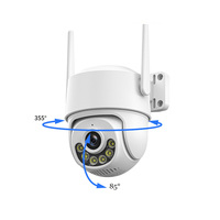 Système de mini-caméra, vision nocturne couleur, caméra de sécurité sans fil WiFi PTZ extérieure, caméra intelligente avec alarme