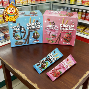 بسكويت على شكل أصابع بالجملة مع حشوة الفراولة والشوكولاتة - Product Image 2