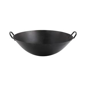<span class=keywords><strong>Wok</strong></span> de restaurant en acier au carbone antiadhésif <span class=keywords><strong>31</strong></span>-46CM poêle à frire en fer de style chinois - Product Image 1