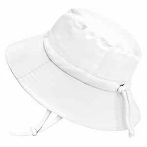 Sombreros de Sol para Niños Pequeños, con Rayas, para Playa, Verano, Marca <span class=keywords><strong>JAN</strong></span> & JUL, con Correa Ajustable, Visera, Cordón y Botón - Product Image 1