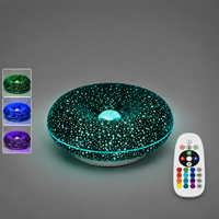 Lampe de bureau créative en forme de donut, ciel étoilé noir, RGB, charge USB, commande tactile, LED à intensité variable, simple et moderne, pour chambres à coucher, maison