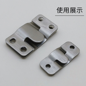 Hz Stainless Steel Mountain Shaped Hooks Silver Slip Hook For Picture <b>Frame</b> Furniture Connectors Modern Simple Design - Product Image 4