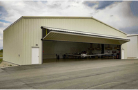 Hangar d'avion préfabriqué à grande portée en structure acier pour atelier de maintenance d'avions