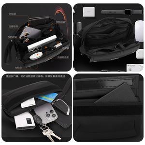 Marksman Ulti-layered <b>Large</b>-capacity Flexible Side Panel Chest Bag <b>Backpack</b> Men's <b>Backpacks</b> - Product Image 5