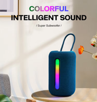 Altavoz Inalámbrico Recargable, Altavoz Portátil con Luz LED, Altavoz Resistente al Agua para Exteriores, Reproductor de Música para Cine en Casa