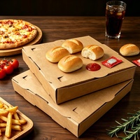 Mini boîte à pizza de 3 pouces pour les fêtes, petites boîtes à pizza avec boîtes en papier personnalisées imprimées pour les aliments