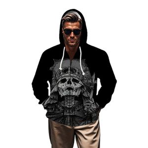 Nouveaux sweats à capuche surdimensionnés pour hommes, imprimés intégralement en noir et gris, tendance et personnalisés, tailles 2XL, 3XL, 4XL, 5XL - Product Image 1