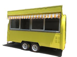 De fibra de vidrio móvil aperitivos Van plegable caravana remolques de carrito de café comida vagón en venta - Product Image 5