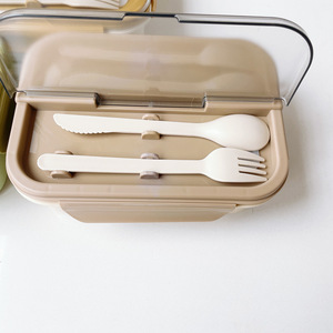 2026 New Food Grade Lunch Box with Tableware, Student Plastic Lunch Box, <b>Microwave</b> Preservation Box - Product Image 2