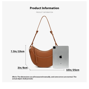 3294 Nouveau sac bandoulière pour femme, design <span class=keywords><strong>français</strong></span> de niche, cuir souple de qualité supérieure, sac sous le bras, PU de qualité supérieure, forme de croissant de lune, 3 pièces - Product Image 2